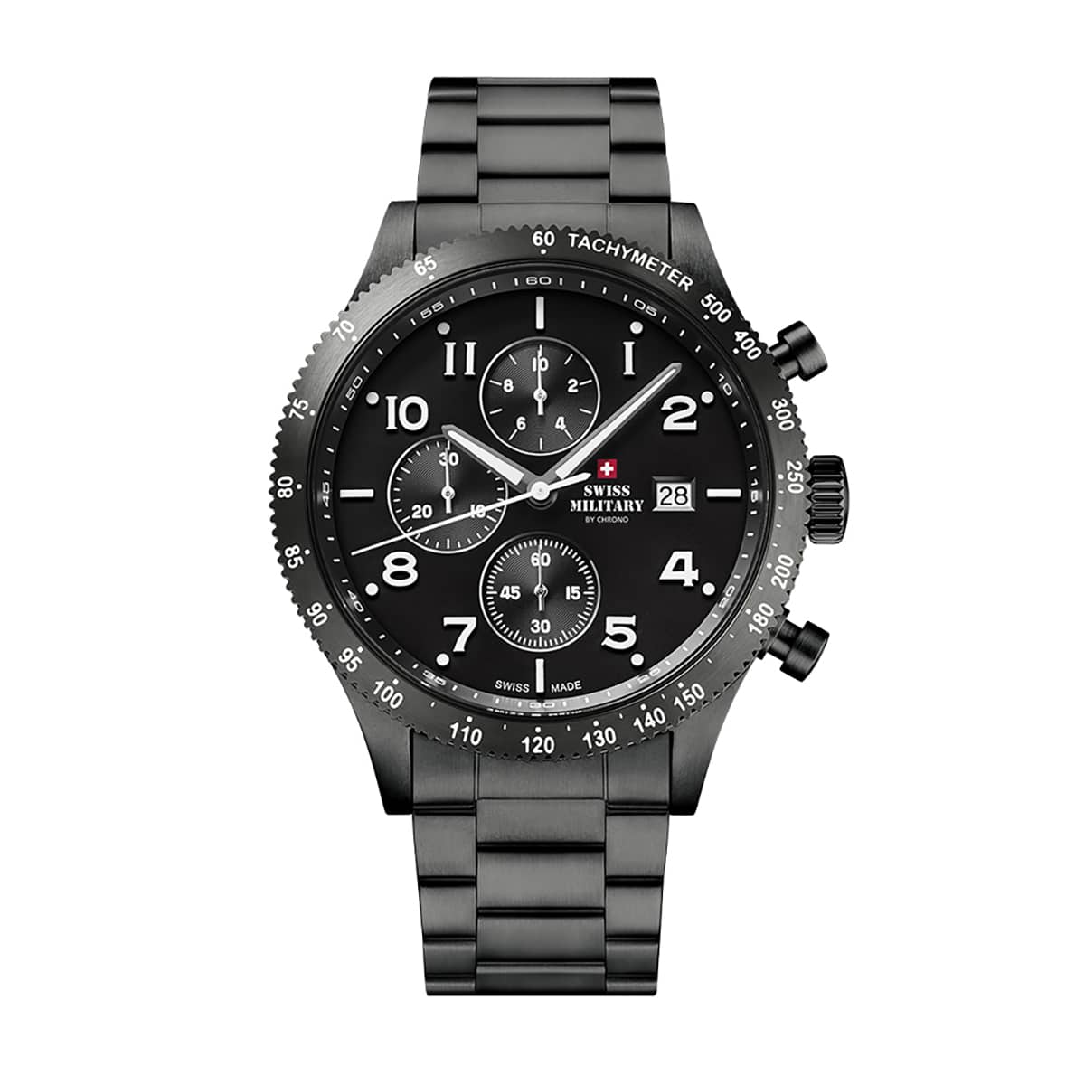 MONTRE SWISS MILITARY HOMME CHRONO ACIER